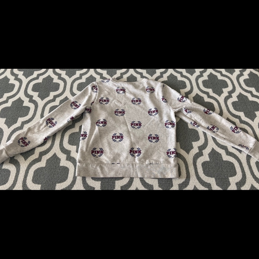 Pink pullover sweatshirt. - Picture 3 of 5